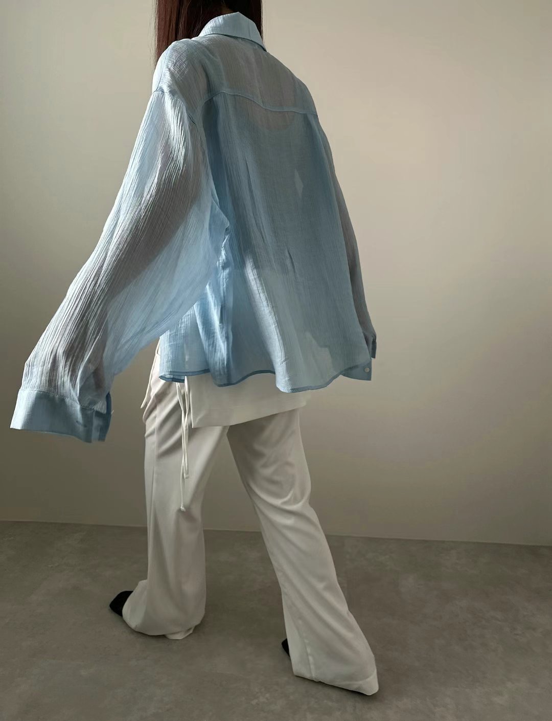 UNENE-OT韓國代購㊣女士新品25春夏時尚推薦真品襯衫蕾絲衫UNENE襯衫/蕾絲衫