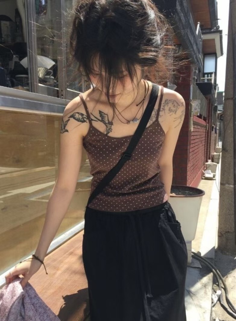 THELACREAM東大門㊣代購女士新款時尚熱賣推薦休閑吊帶背心THELACREAM吊帶/背心