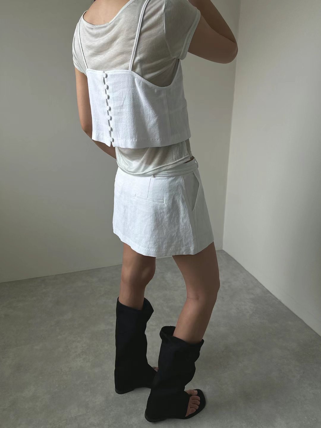 UNENE-OT東大門㊣實拍女士新品人氣真品推薦吊帶背心不含內搭UNENE吊帶/背心