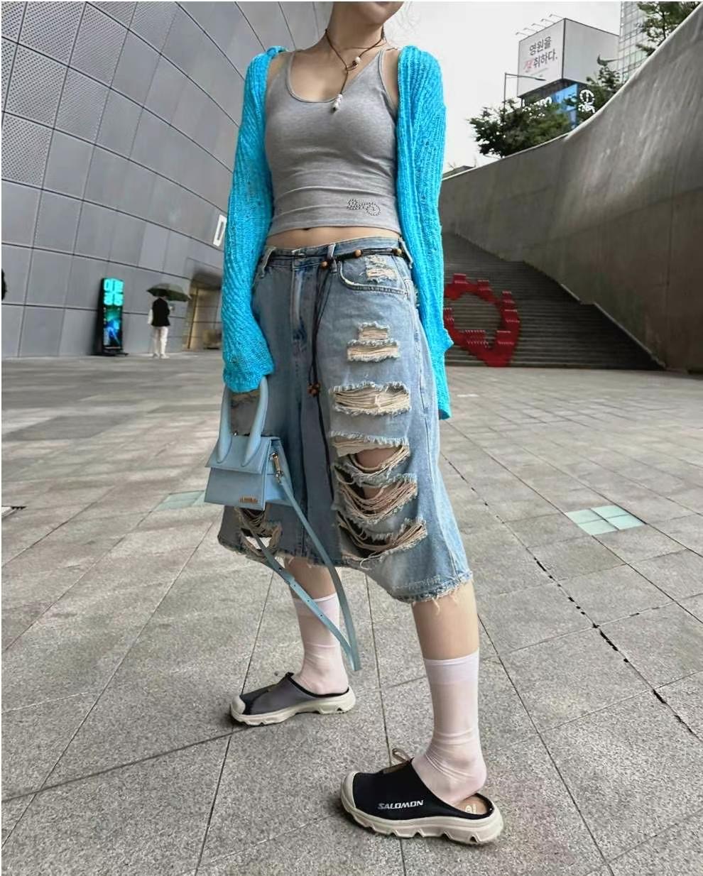 1OR2東大門㊣實拍女士新品熱賣職業時尚真品25春夏人氣短褲OOTJ/1OR2短褲