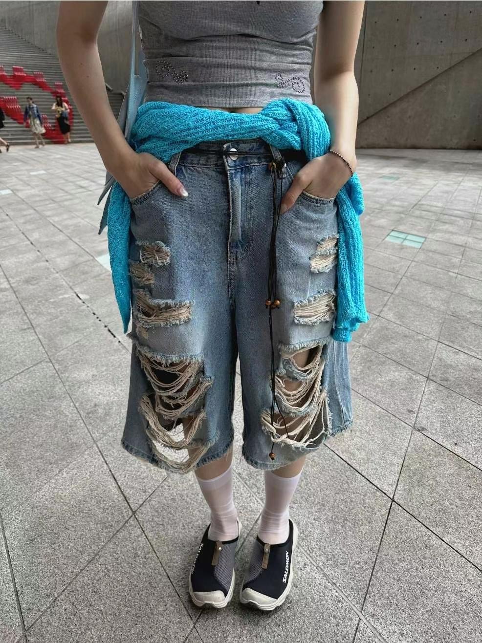 1OR2東大門㊣實拍女士新品熱賣職業時尚真品25春夏人氣短褲OOTJ/1OR2短褲