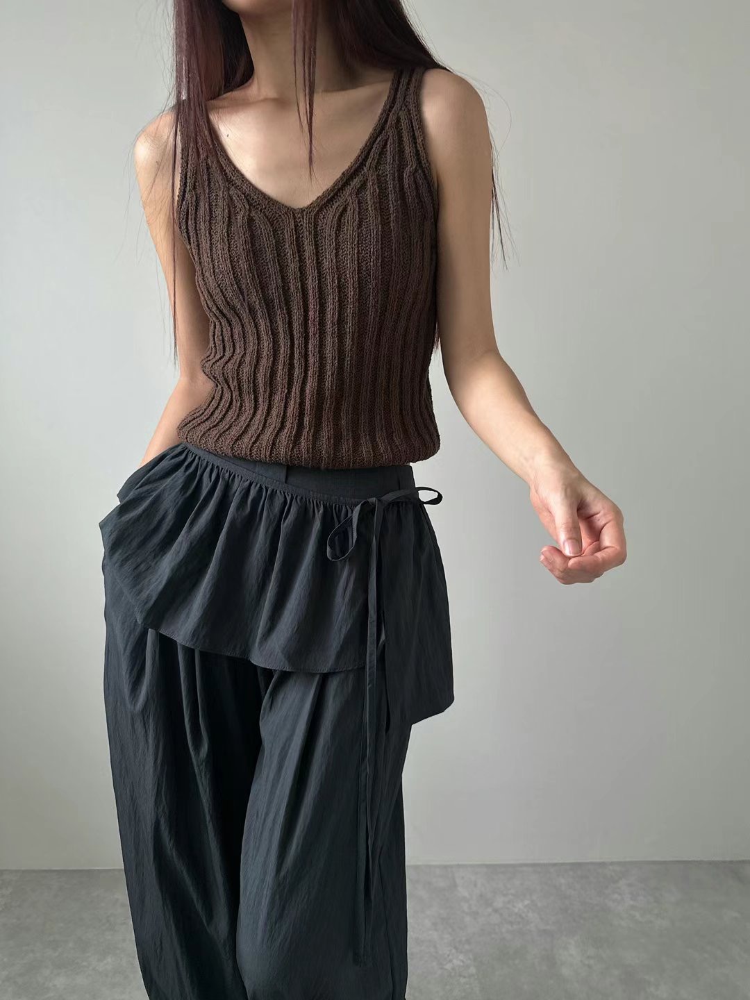 UNENE-OT東大門㊣代購女士新品25春夏人氣職業時尚吊帶背心UNENE吊帶/背心圖色3