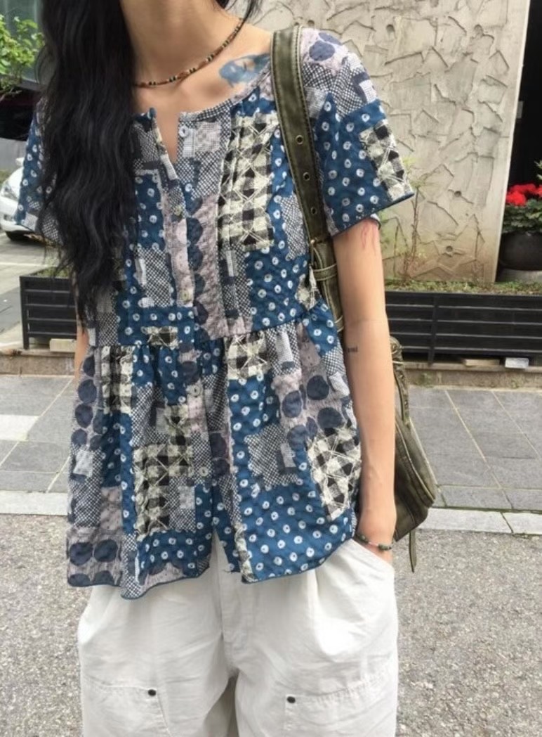 THELACREAM東大門㊣直郵女裝新款人氣熱賣休閑真品襯衫蕾絲衫THELACREAM襯衫/蕾絲衫