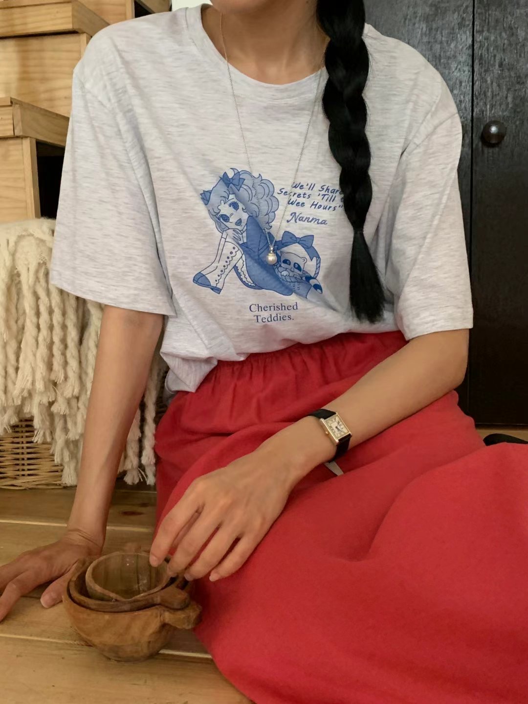 ACRE韓國直郵㊣女裝新品真品時尚推薦熱賣25春夏職業人氣T恤ACRET恤