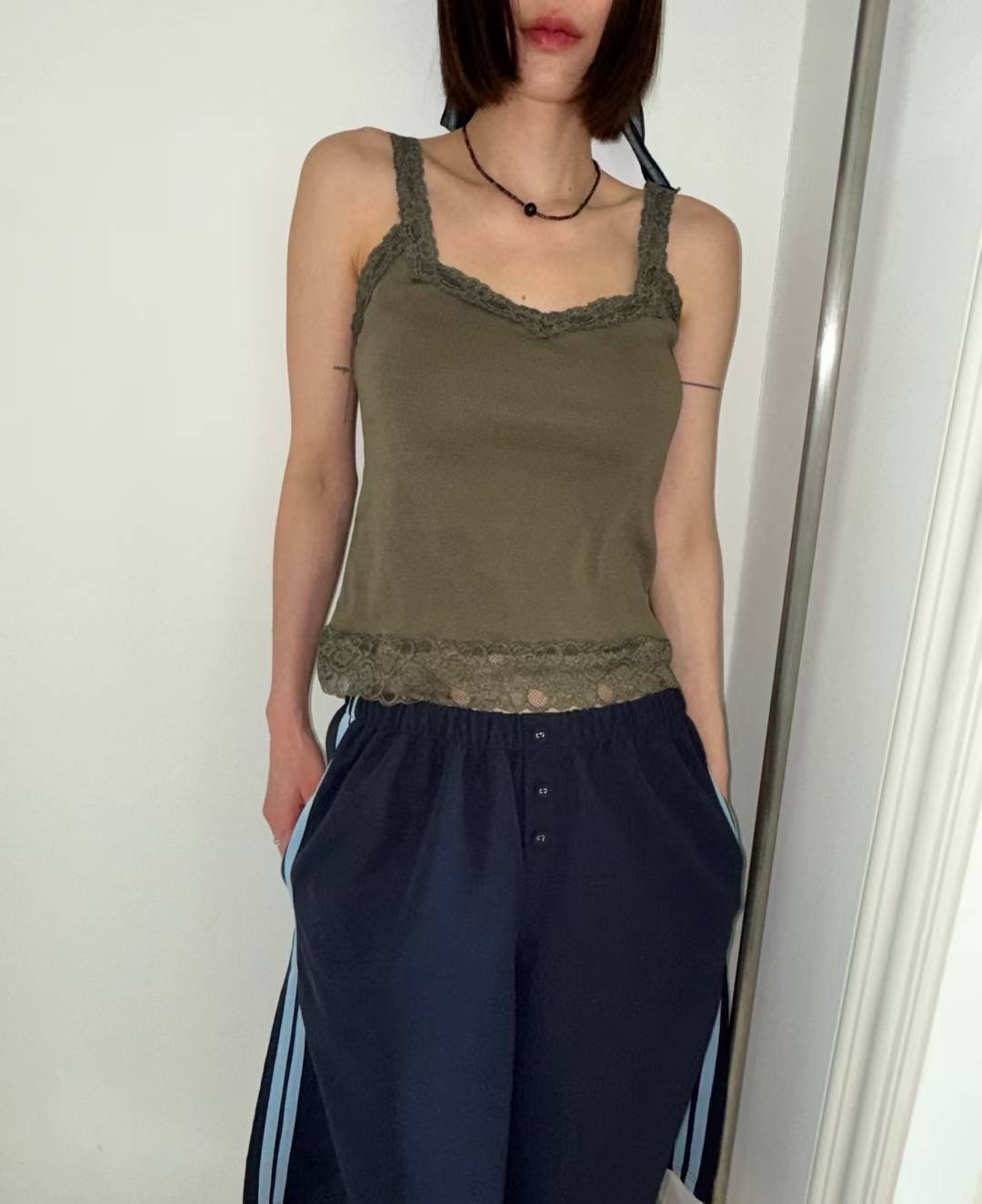 THELACREAM東大門㊣實拍女士新品真品時尚人氣推薦吊帶背心THELACREAM吊帶/背心圖色1