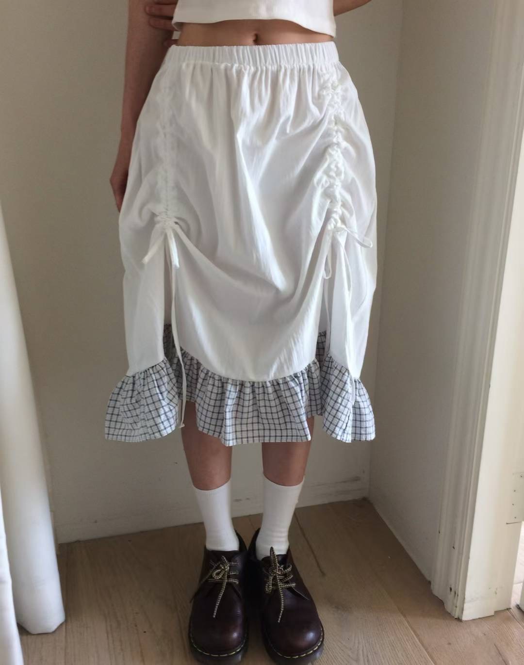 THELACREAM韓國代購㊣女裝新品時尚熱賣人氣推薦半身裙中短裙THELACREAM半身裙/中短裙
