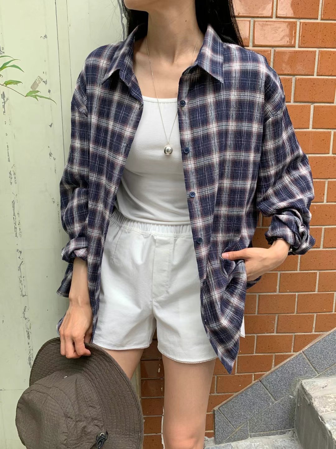 ACRE東大門㊣實拍女裝新款人氣25春夏真品推薦職業襯衫蕾絲衫ACRE襯衫/蕾絲衫圖色2