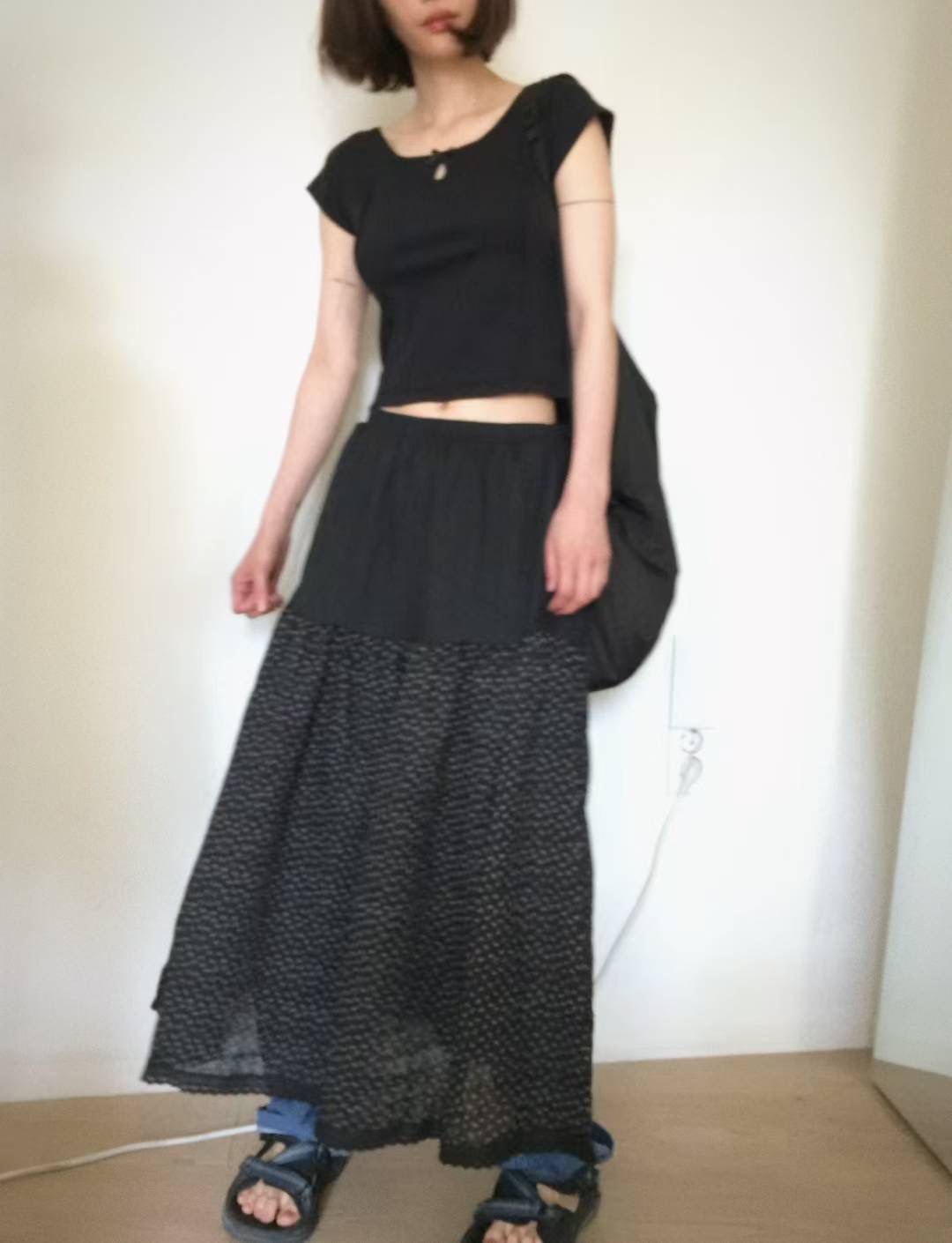 THELACREAM東大門㊣實拍女裝新品真品人氣職業休閑熱賣長裙THELACREAM長裙
