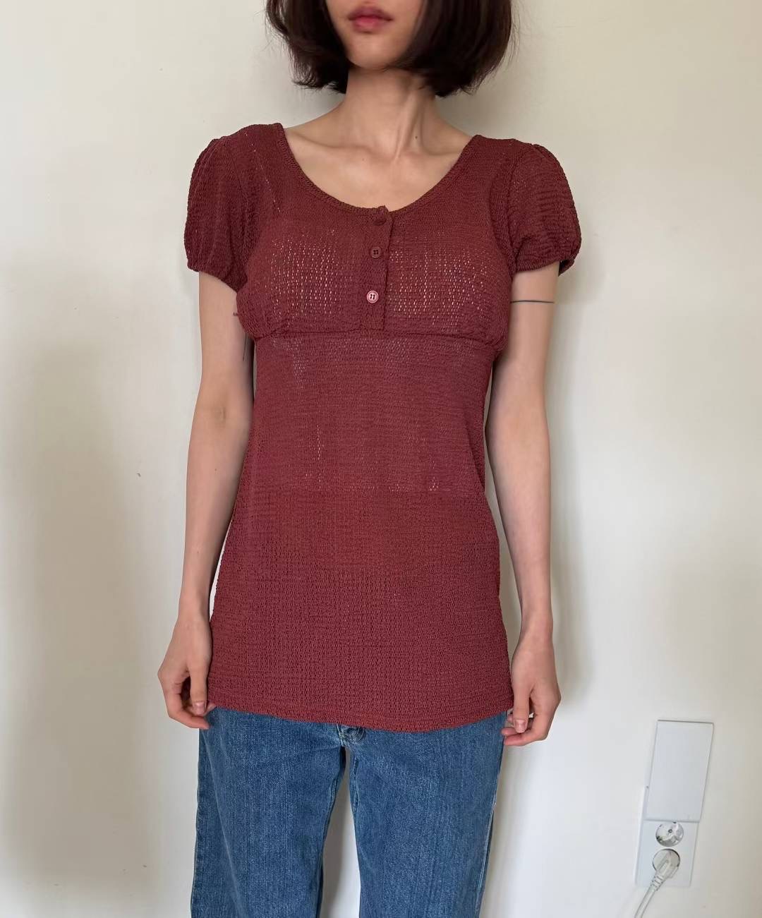 THELACREAM韓國直郵㊣女裝新品休閑時尚25春夏熱賣推薦人氣T恤THELACREAMT恤