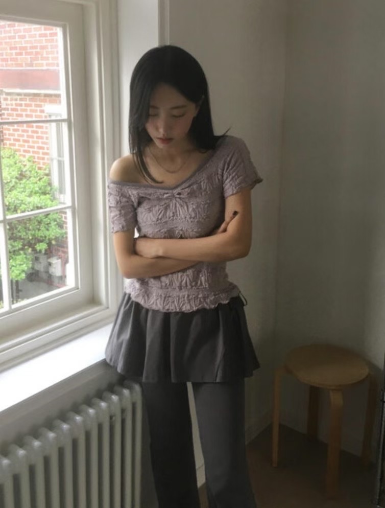 THELACREAM韓國代購㊣女裝新款時尚職業熱賣推薦休閑真品T恤THELACREAMT恤