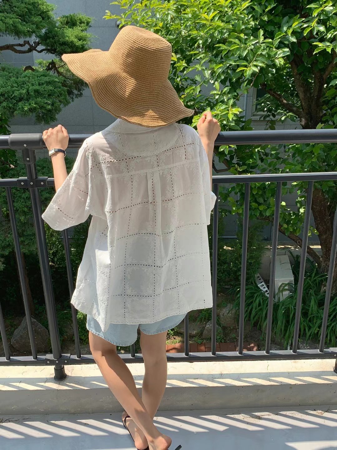 ACRE東大門㊣代購女裝新款休閑職業時尚25春夏人氣襯衫蕾絲衫ACRE襯衫/蕾絲衫