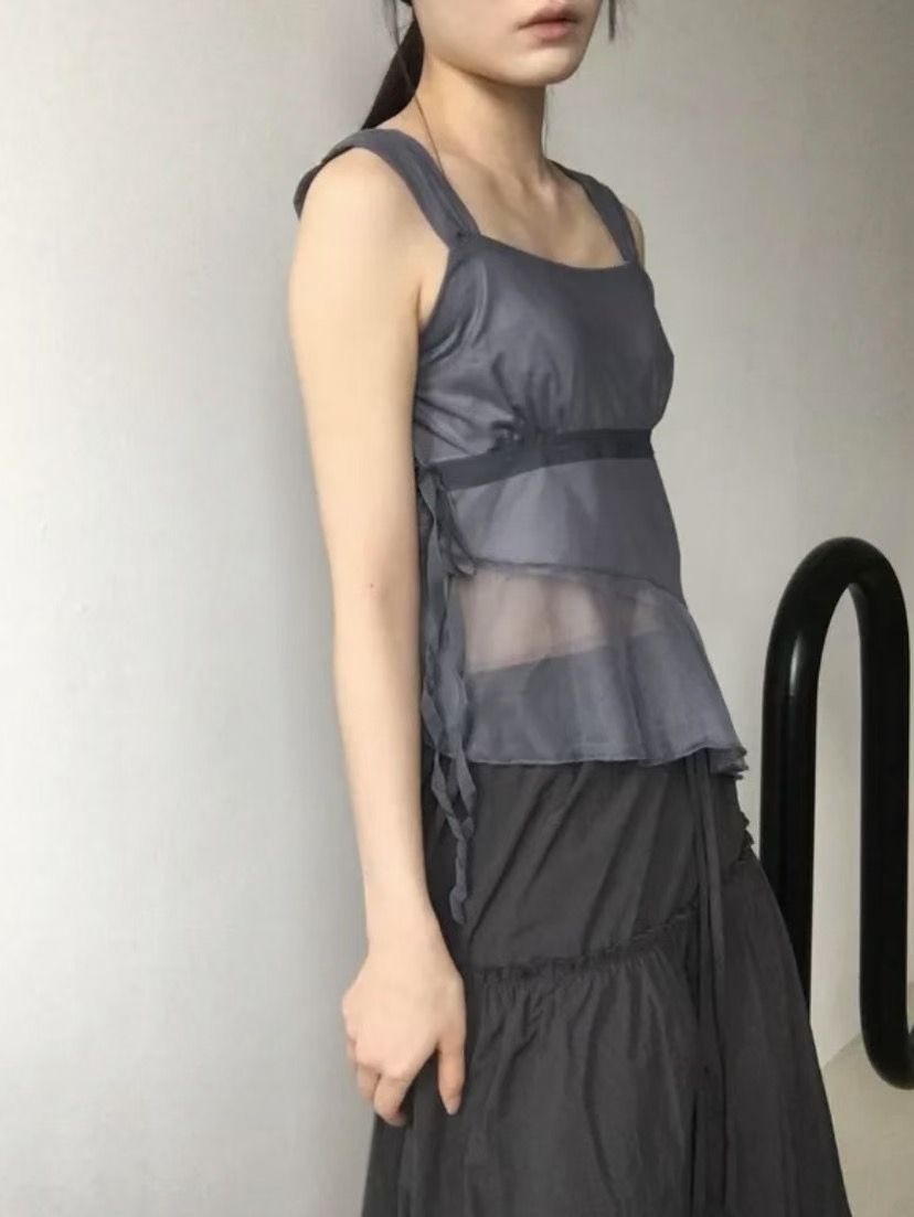 THELACREAM東大門㊣實拍女裝新款熱賣推薦休閑人氣吊帶背心THELACREAM吊帶/背心