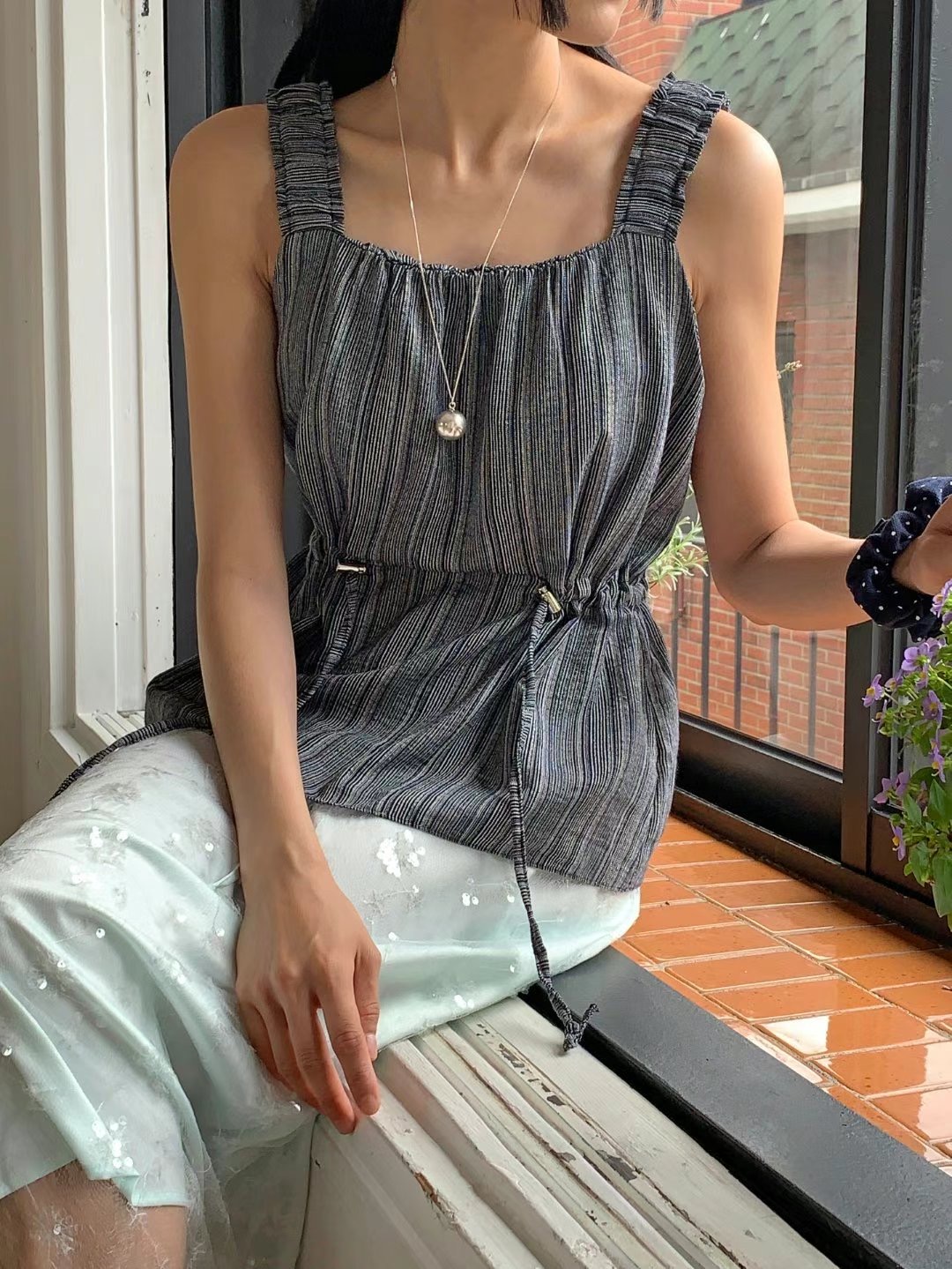 ACRE東大門㊣實拍女裝新品職業25春夏時尚休閑人氣吊帶背心ACRE吊帶/背心