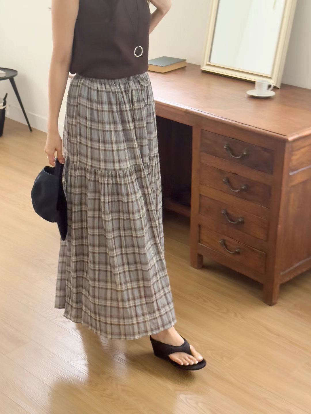 ACRE東大門㊣代購女裝新款時尚人氣真品職業推薦熱賣25春夏長裙ACRE長裙圖色2