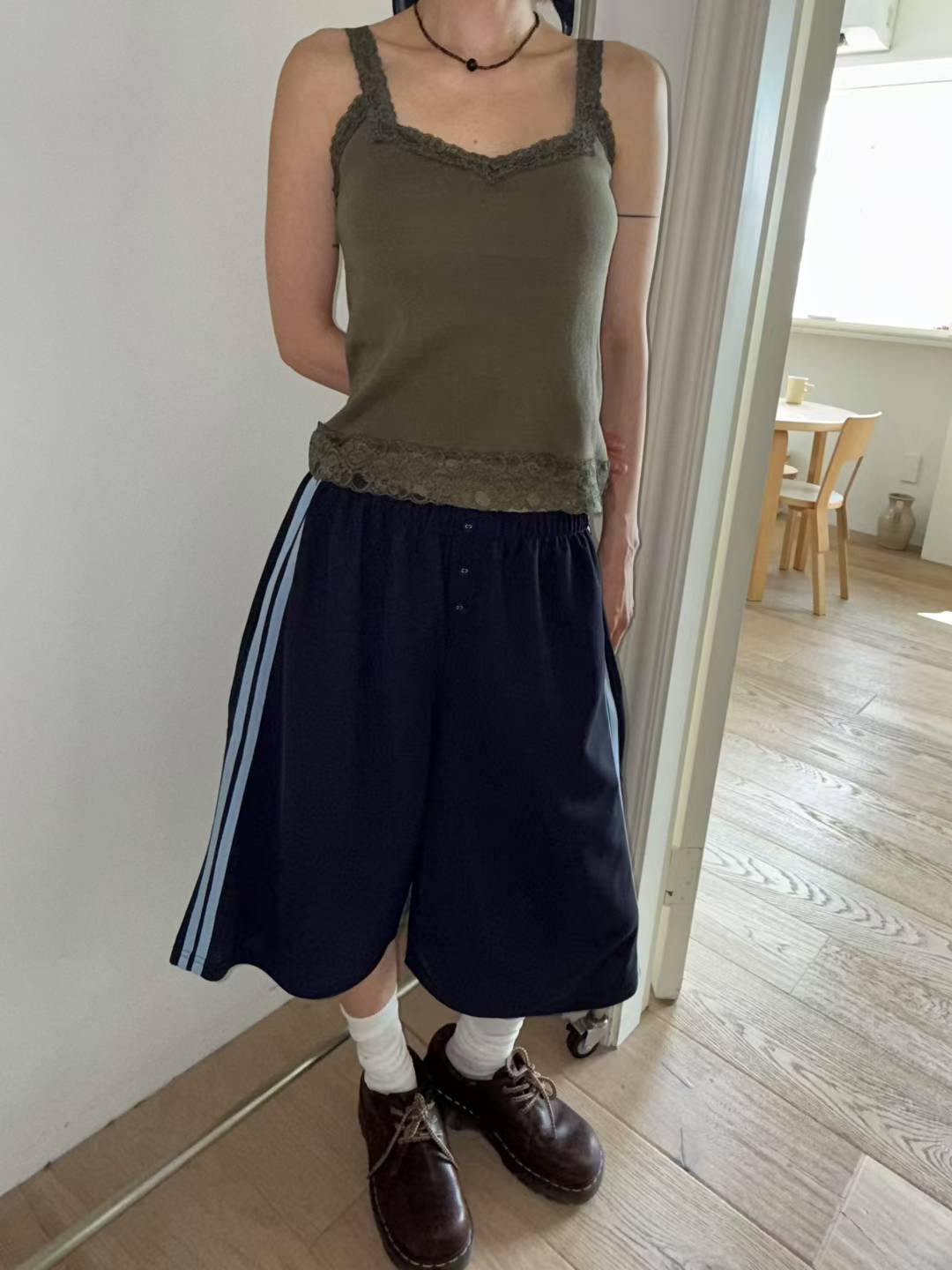 THELACREAM韓國代購㊣女裝新品25春夏推薦職業時尚真品短褲THELACREAM短褲圖色2