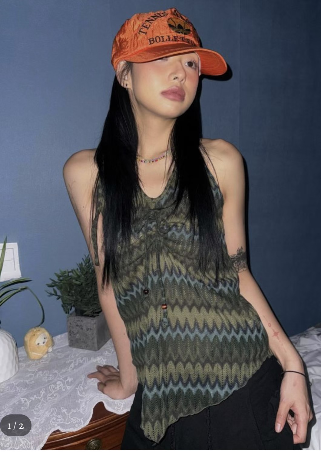 THELACREAM東大門㊣直郵女士新款時尚推薦真品熱賣吊帶背心THELACREAM吊帶/背心