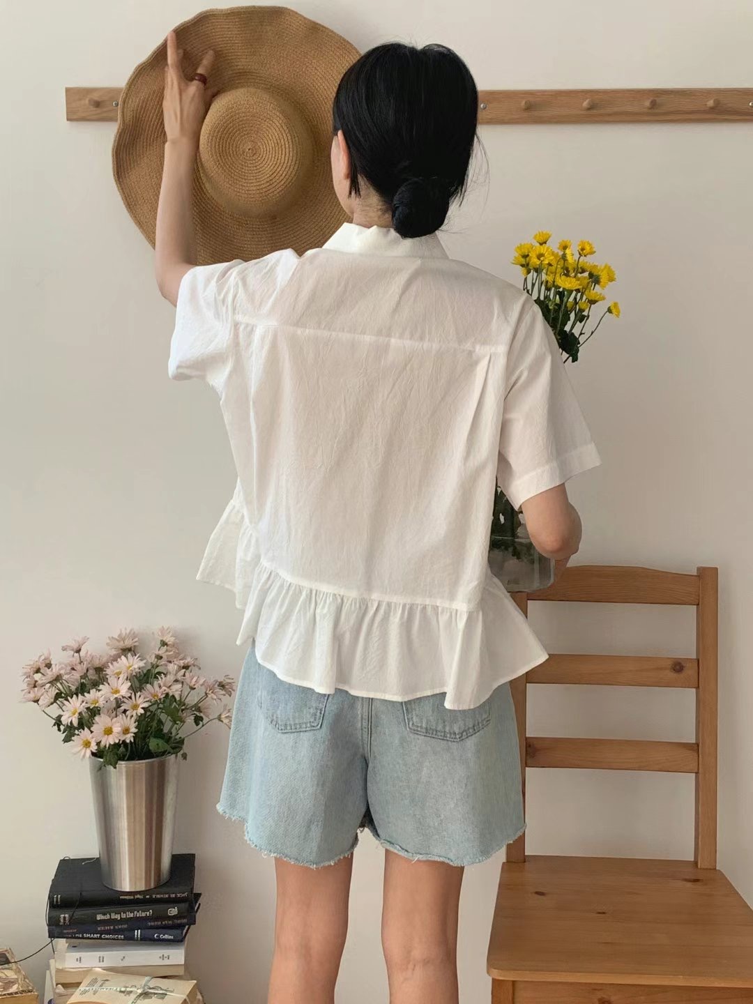 ACRE韓國代購㊣女裝新款真品人氣熱賣時尚休閑25春夏襯衫蕾絲衫ACRE襯衫/蕾絲衫