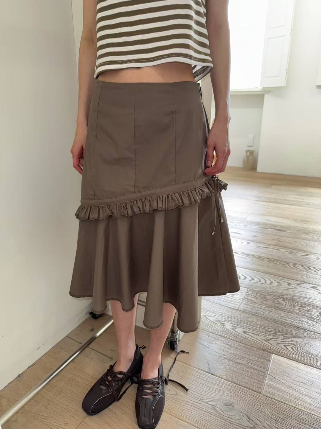 THELACREAM東大門㊣代購女士新款休閑熱賣真品半身裙中短裙THELACREAM半身裙/中短裙圖色1