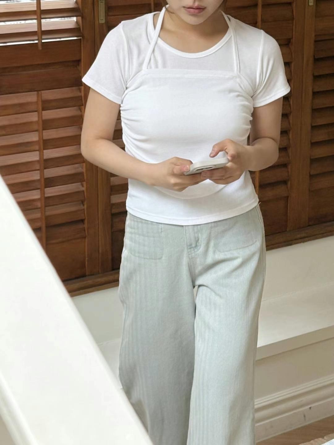 TTUTTA韓國直郵㊣女裝新款25春夏推薦休閑真品人氣職業時尚T恤TTUTTAT恤圖色1