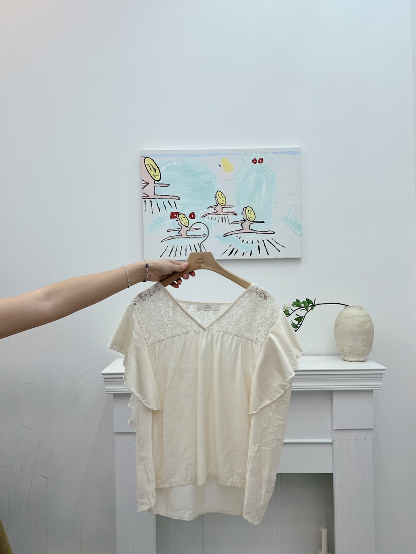 ABLESTUDIO東大門㊣實拍女士新款休閑時尚人氣襯衫蕾絲衫SaleABLE STUDIO襯衫/蕾絲衫圖色1