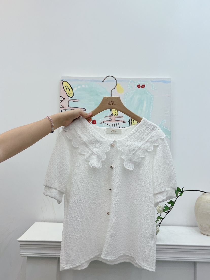 ABLESTUDIO韓國代購㊣女裝新款時尚熱賣推薦襯衫蕾絲衫SaleABLE STUDIO襯衫/蕾絲衫圖色2
