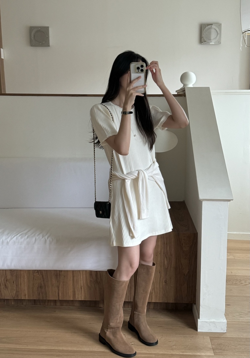 TIZZI韓國直郵㊣女裝新款人氣推薦25春夏休閑時尚職業連衣裙TIZZI連衣裙