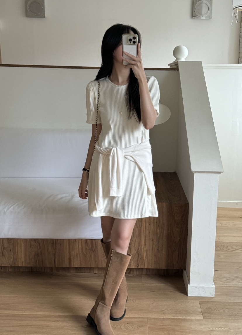 TIZZI韓國直郵㊣女裝新款人氣推薦25春夏休閑時尚職業連衣裙TIZZI連衣裙