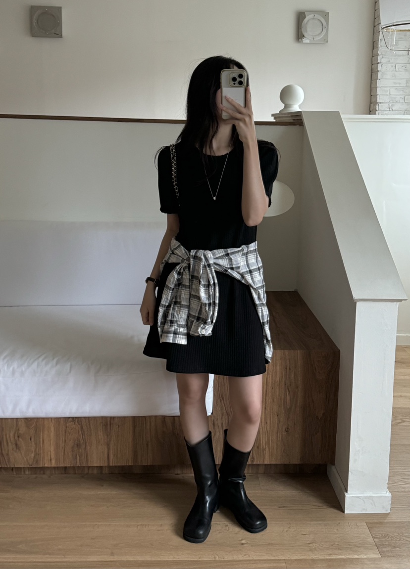 TIZZI韓國直郵㊣女裝新款人氣推薦25春夏休閑時尚職業連衣裙TIZZI連衣裙