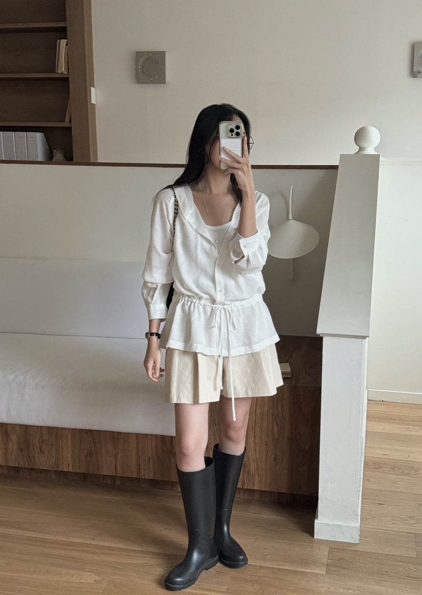 TIZZI東大門㊣實拍女士新款25春夏職業休閑人氣真品襯衫蕾絲衫TIZZI襯衫/蕾絲衫
