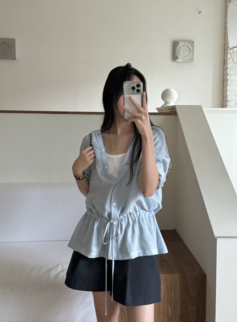 TIZZI東大門㊣實拍女士新款25春夏職業休閑人氣真品襯衫蕾絲衫TIZZI襯衫/蕾絲衫