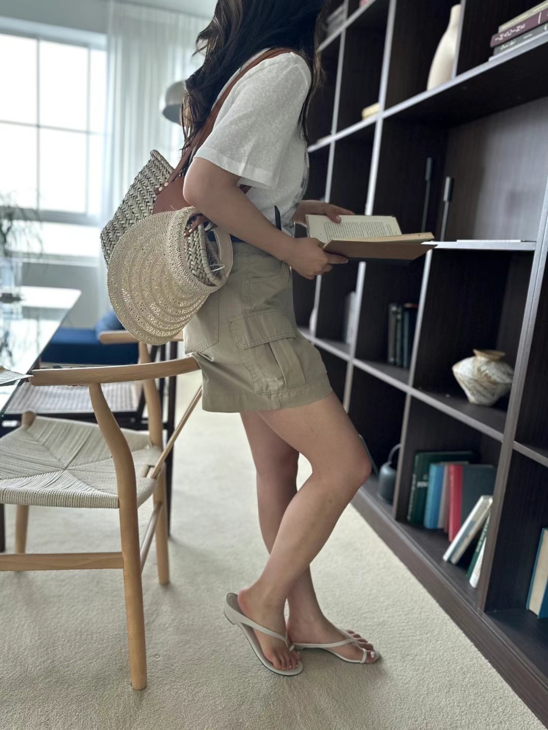 THERE BY-데얼 바이-T韓國代購㊣女士新品25春夏短褲含腰帶THERE BY短褲