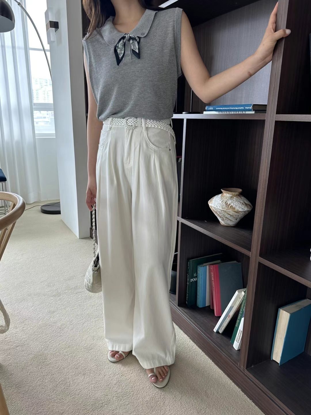 THERE BY-데얼 바이-T東大門㊣直郵女士新品休閑吊帶背心THERE BY吊帶/背心