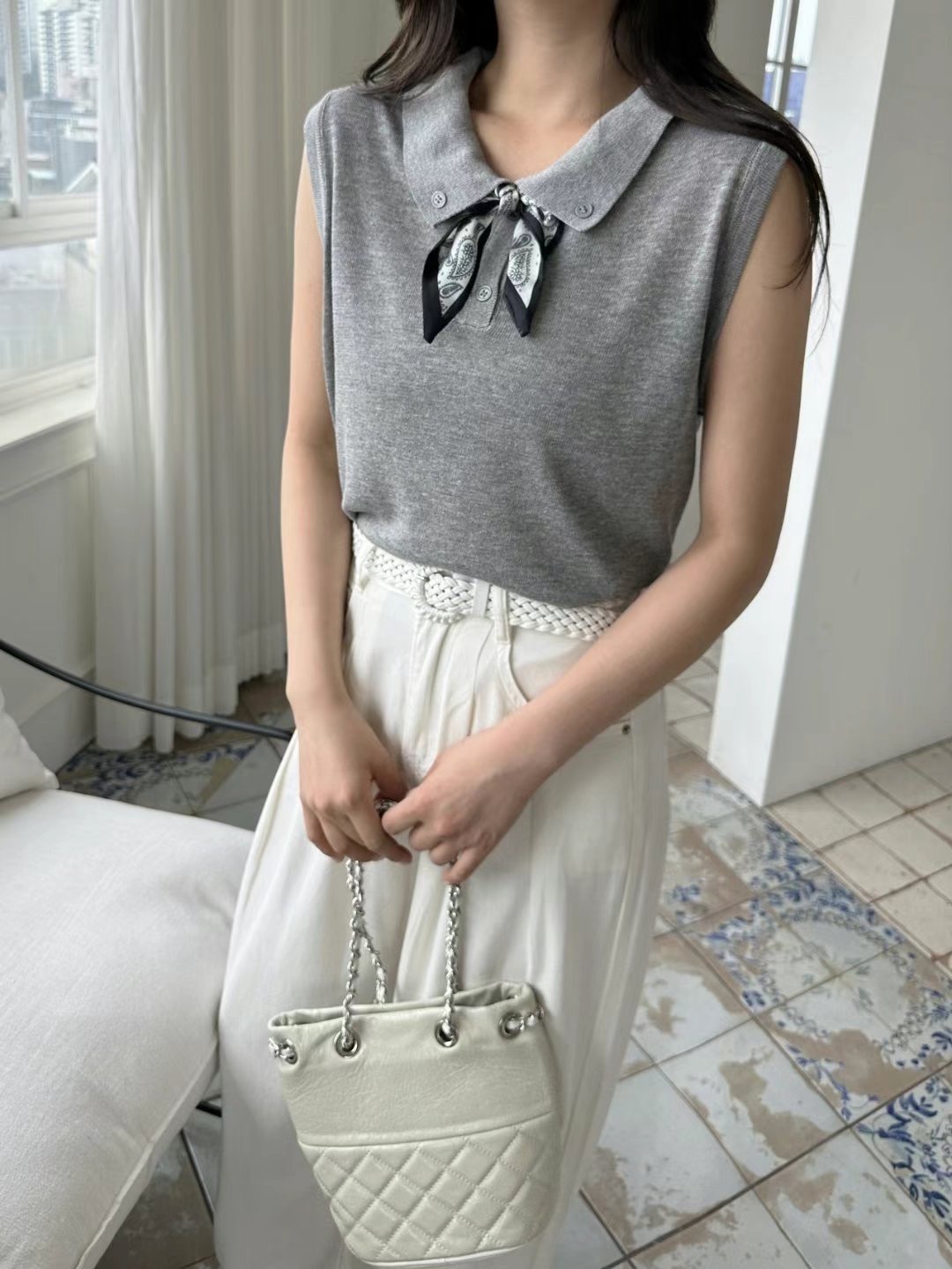 THERE BY-데얼 바이-T東大門㊣直郵女士新品休閑吊帶背心THERE BY吊帶/背心