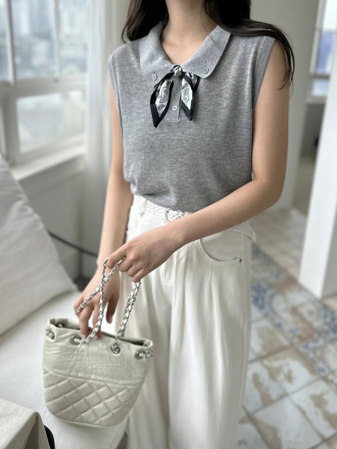 THERE BY-데얼 바이-T東大門㊣直郵女士新品休閑吊帶背心THERE BY吊帶/背心圖色2