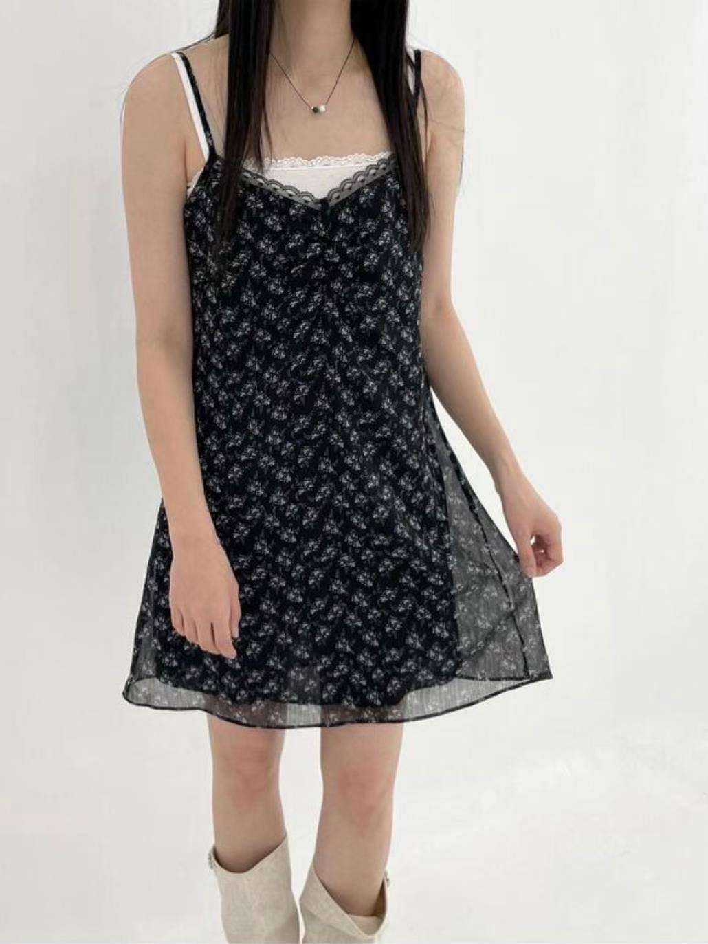 MYCABINET韓國代購㊣女裝新款職業推薦熱賣25春夏時尚連衣裙MYCABINET連衣裙圖色2