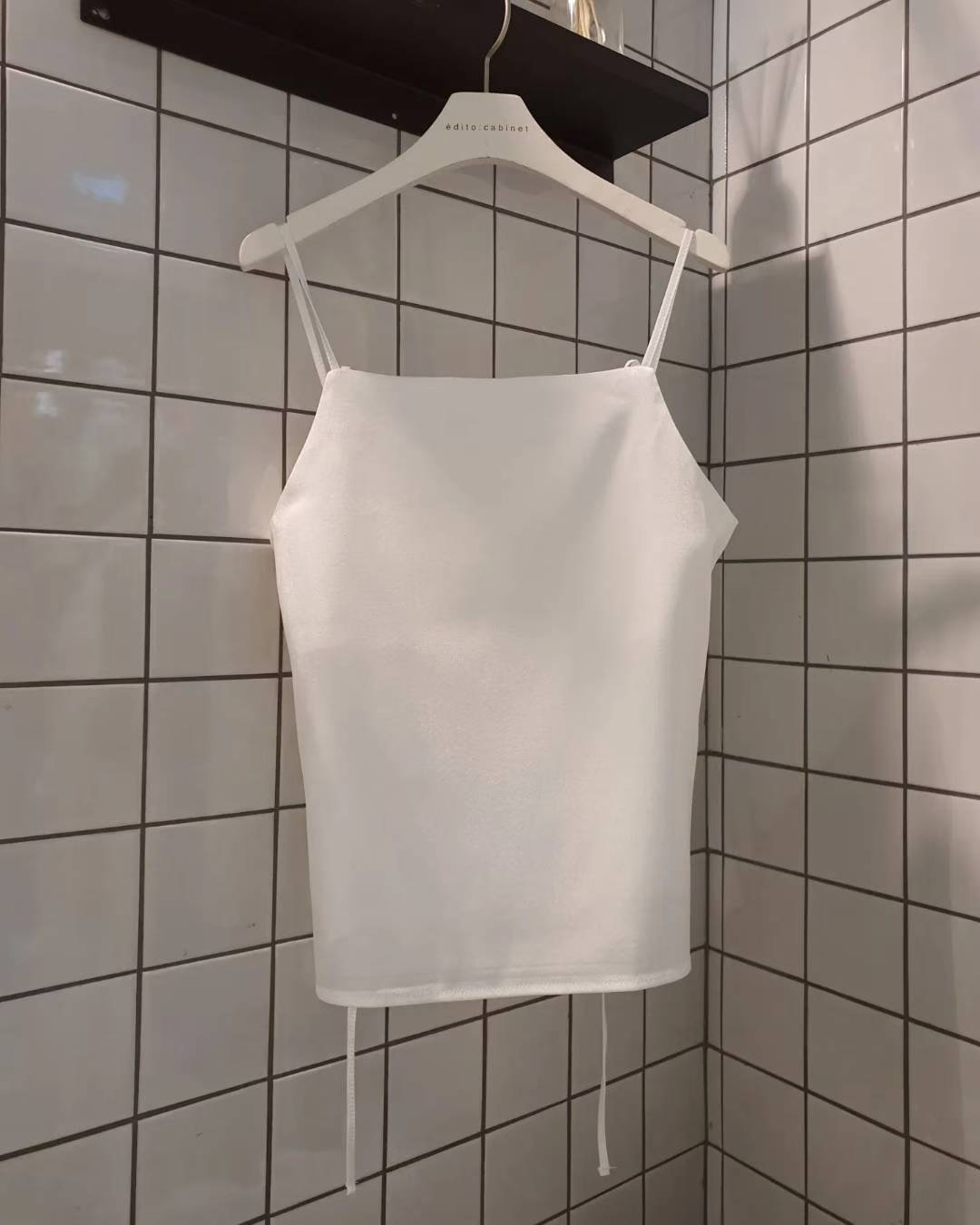 MYCABINET韓國直郵㊣女裝新款人氣真品25春夏休閑吊帶背心緞面MYCABINET吊帶/背心圖色3