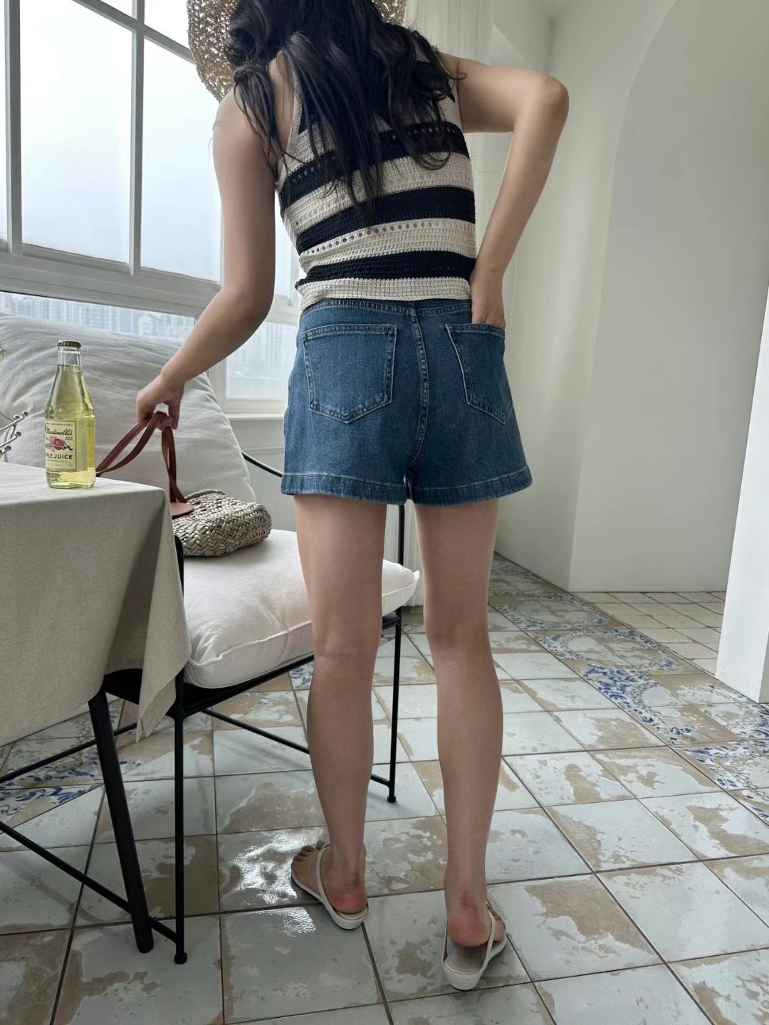 THERE BY-데얼 바이-T東大門㊣實拍女士新款休閑推薦短褲THERE BY短褲