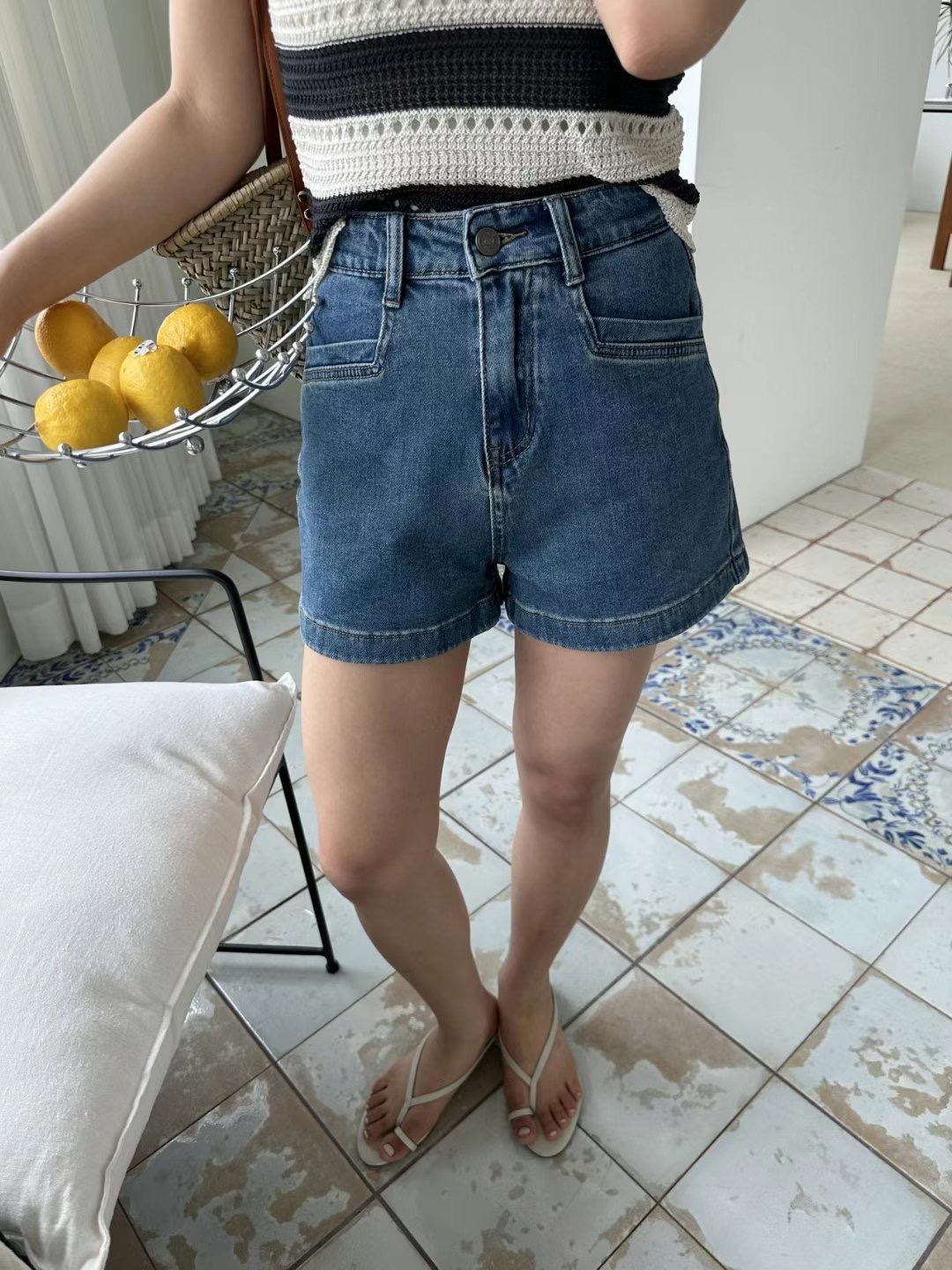 THERE BY-데얼 바이-T東大門㊣實拍女士新款休閑推薦短褲THERE BY短褲圖色2