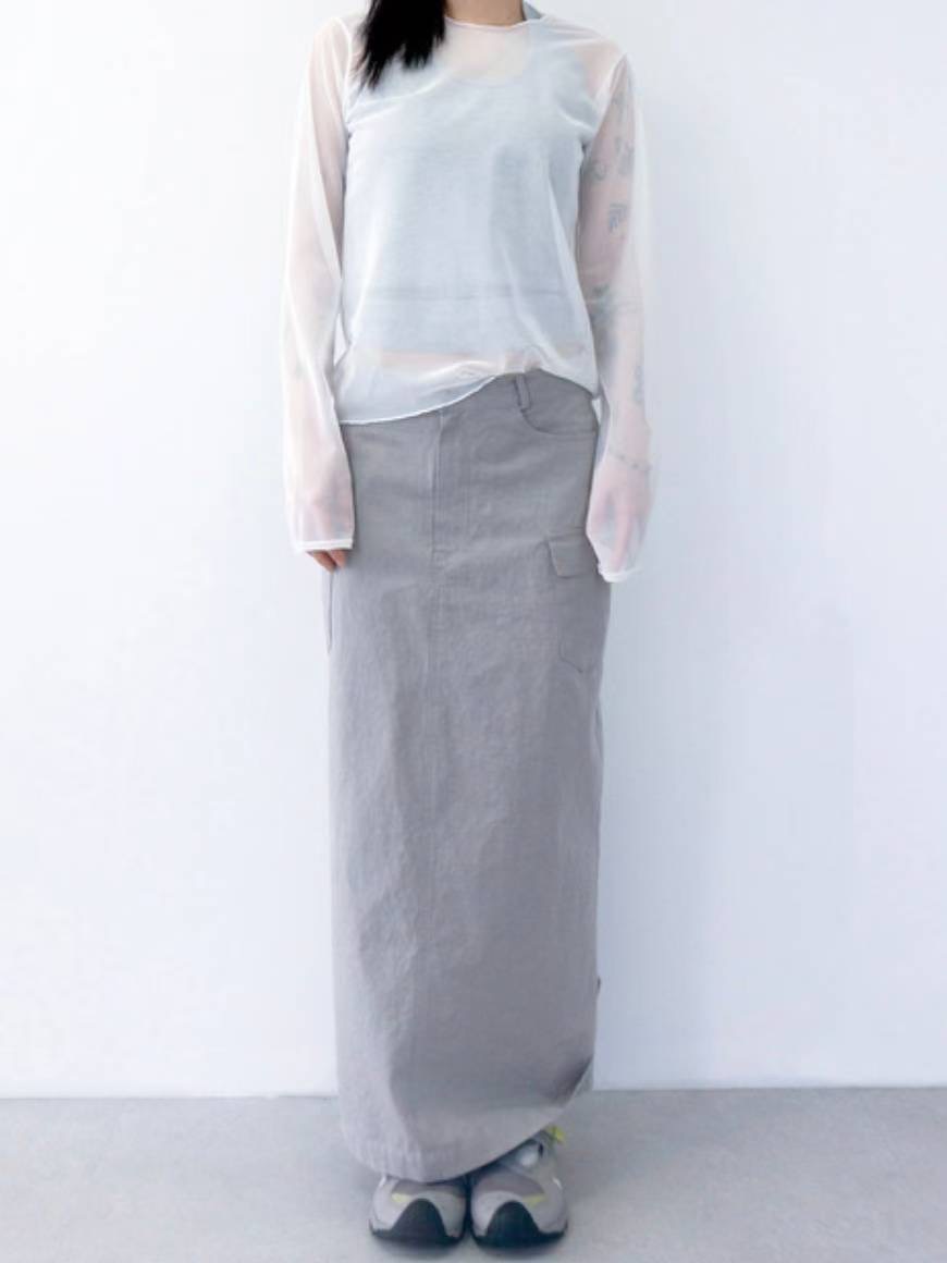 MYCABINET東大門㊣直郵女裝新品真品職業25春夏熱賣長袖T恤MYCABINET長袖T恤圖色4