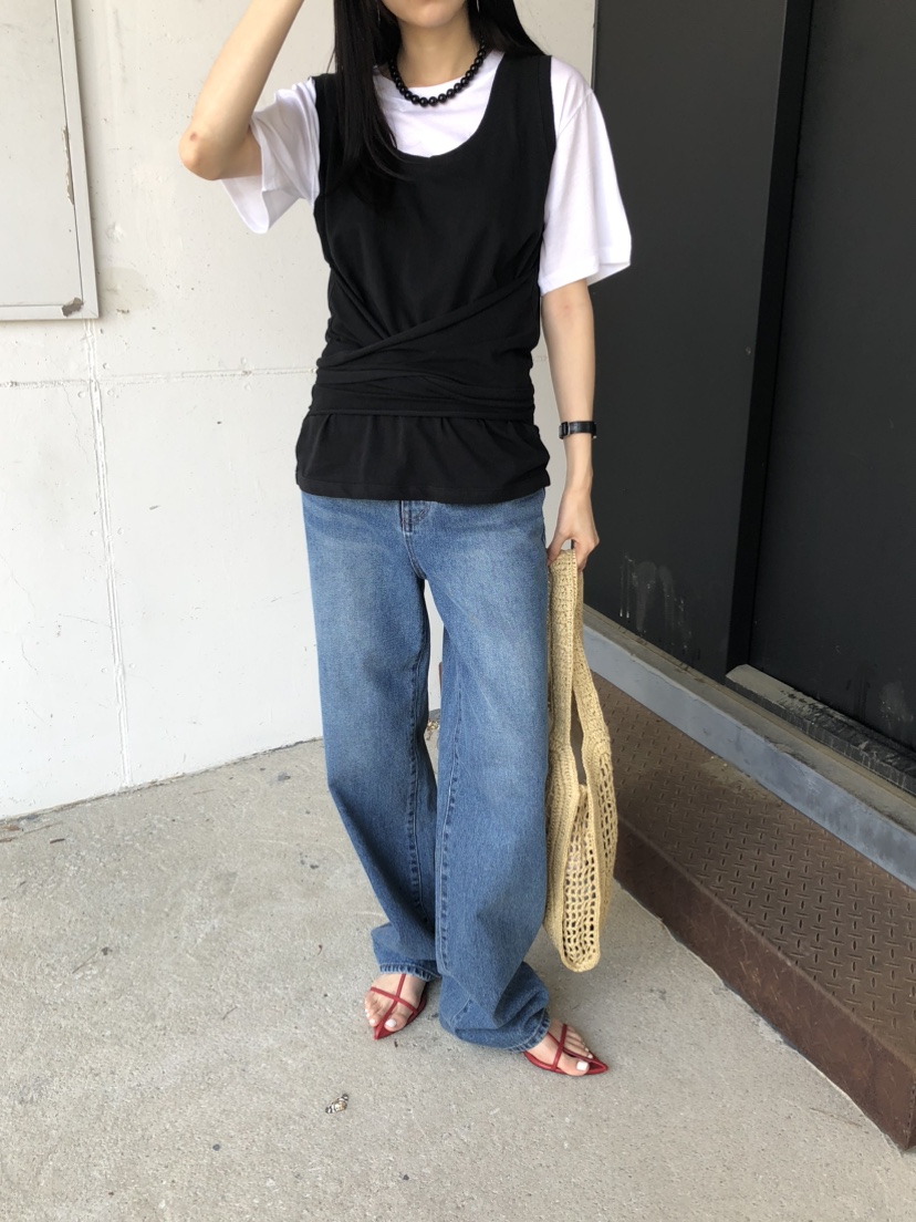 REPELLER東大門㊣代購女士新品25春夏吊帶背心Sale打折寬松REPELLER吊帶/背心