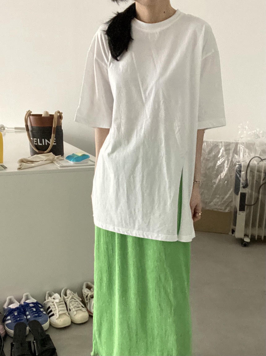 PLANTS ON GRAY韓國代購㊣女裝新款職業熱賣25春夏真品T恤PLANTS ON GRAYT恤