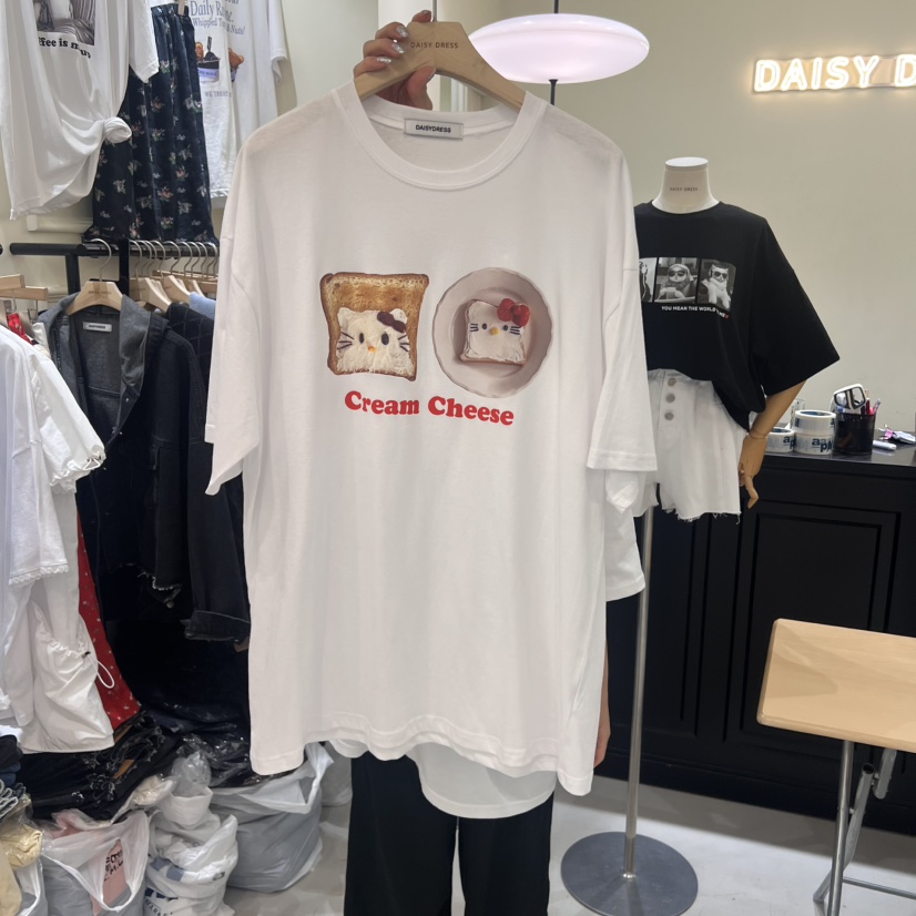 DAISY DRESS東大門㊣實拍女士新款時尚熱賣人氣休閑職業T恤DAISY DRESST恤圖色2