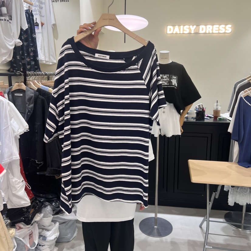 DAISY DRESS東大門㊣代購女士新款25春夏時尚真品熱賣職業T恤DAISY DRESST恤圖色2