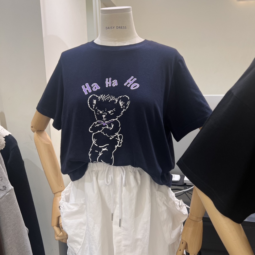 DAISY DRESS東大門㊣直郵女裝新款25春夏休閑人氣推薦真品T恤DAISY DRESST恤圖色1