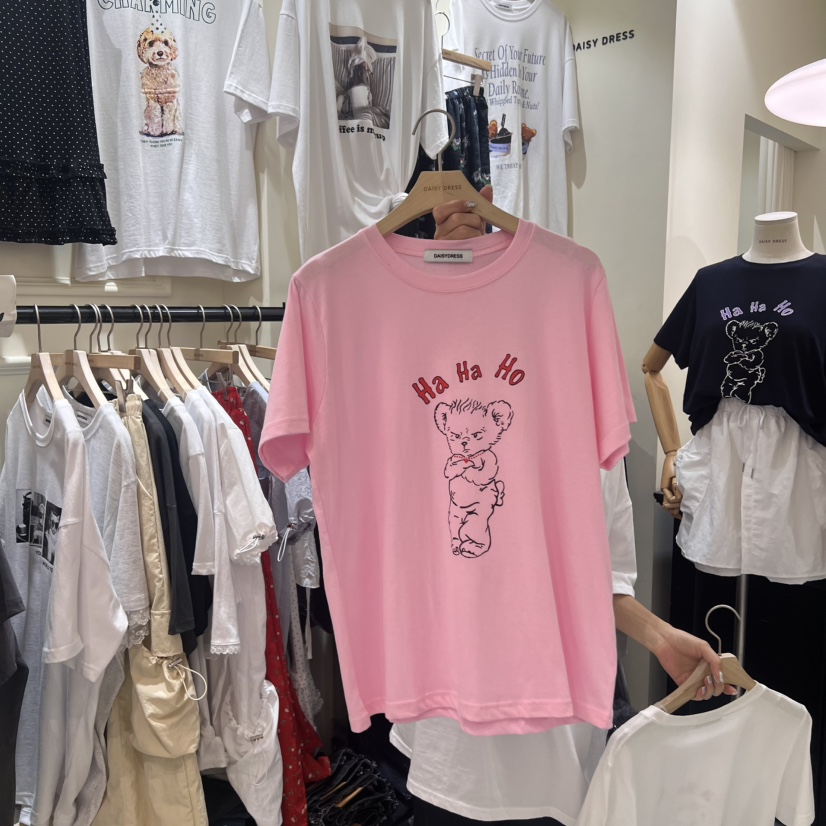 DAISY DRESS東大門㊣直郵女裝新款25春夏休閑人氣推薦真品T恤DAISY DRESST恤圖色3