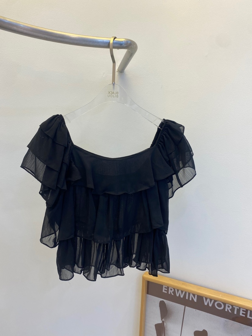 BLACK BIJOU韓國直郵㊣女裝新品真品職業25春夏襯衫蕾絲衫BLACK BIJOU襯衫/蕾絲衫圖色2