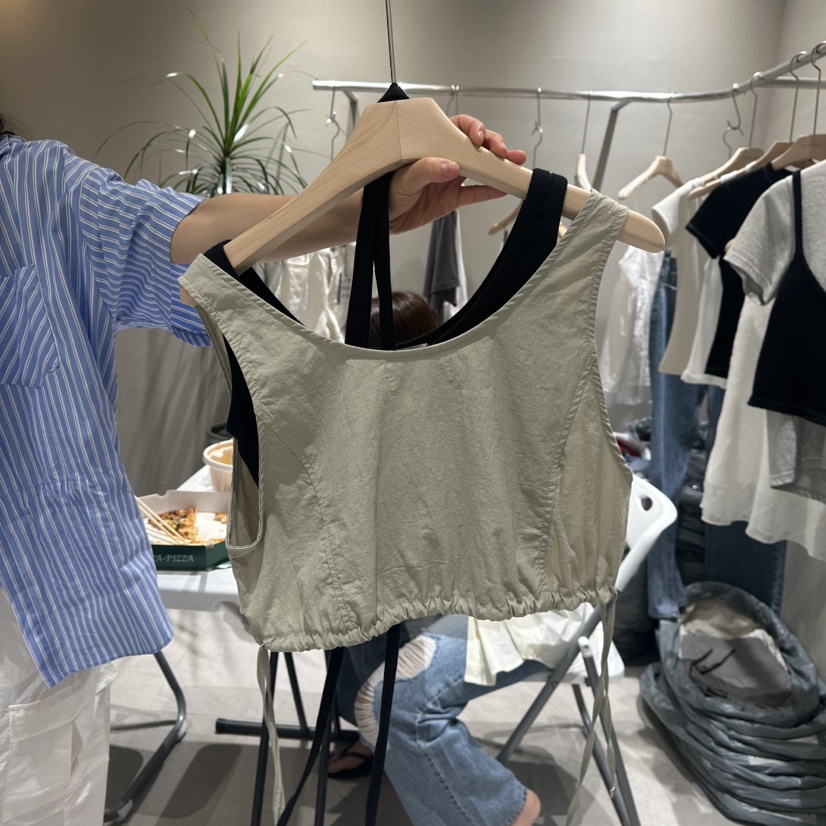 NEAR LEAP-P東大門㊣代購女裝新款休閑時尚25春夏吊帶背心NEAR LEAP吊帶/背心