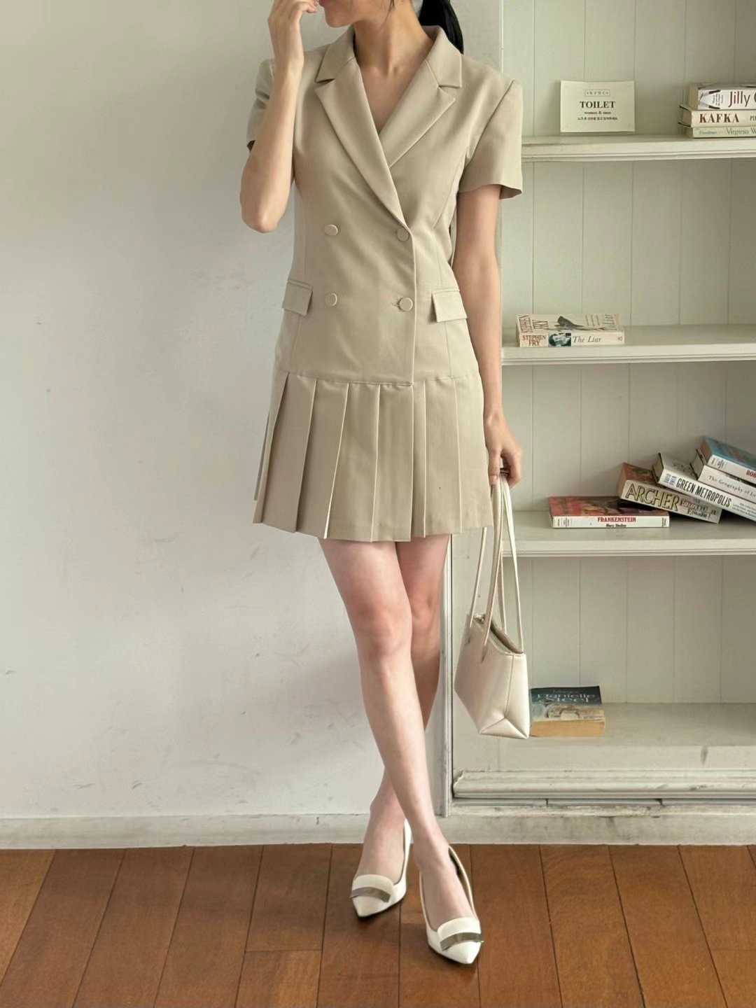 ARIANA韓國代購㊣女士新款熱賣職業人氣25春夏推薦時尚連衣裙ARIANA連衣裙圖色1
