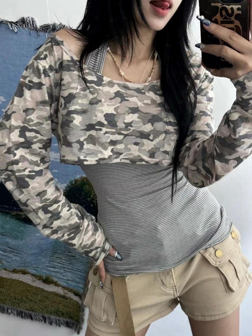 MEILLEUR東大門㊣實拍女裝新品人氣25春夏職業推薦時尚長袖T恤MEILLEUR長袖T恤圖色1