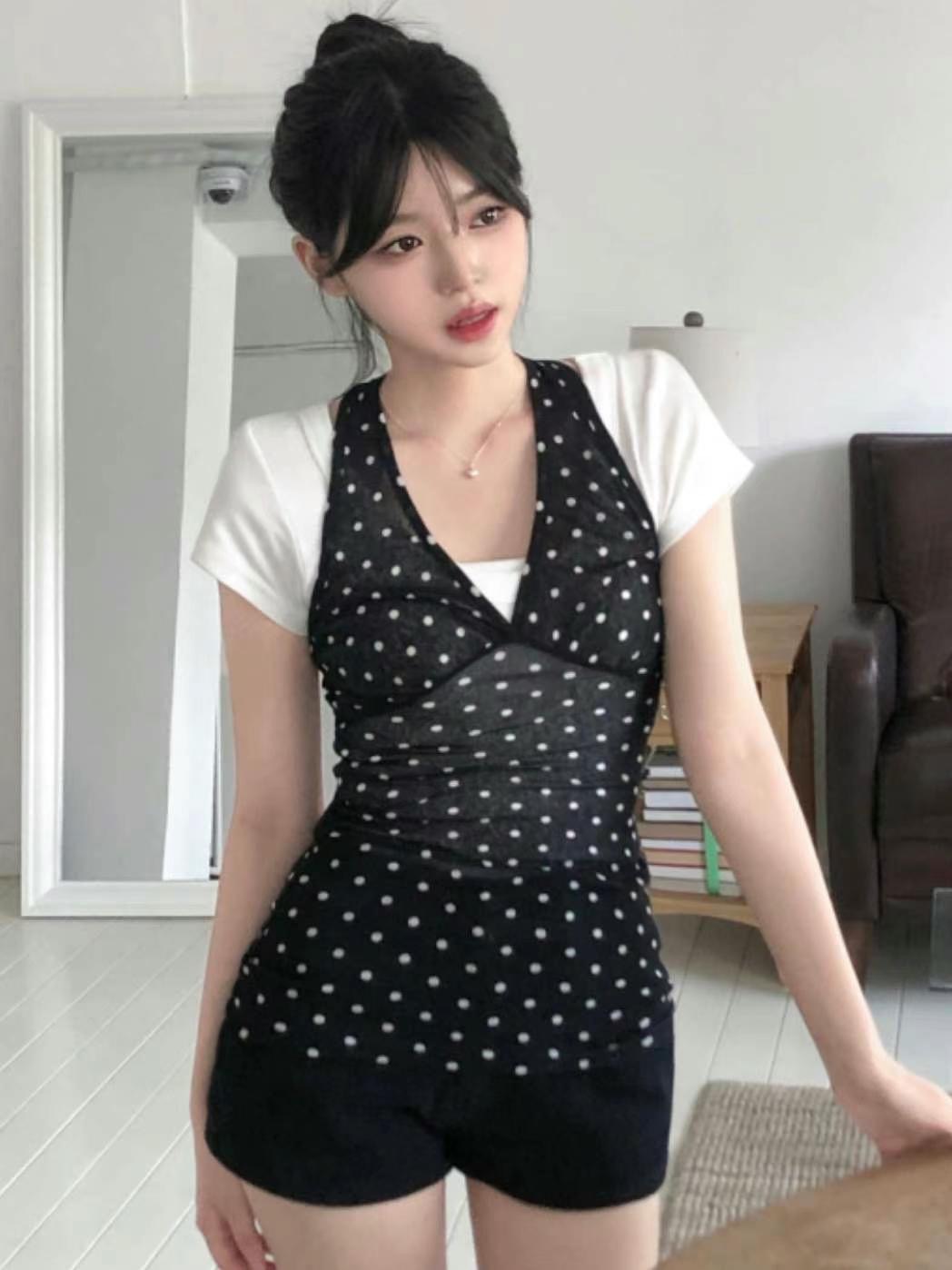 MEILLEUR韓國直郵㊣女士新品人氣真品時尚休閑推薦吊帶背心MEILLEUR吊帶/背心圖色1
